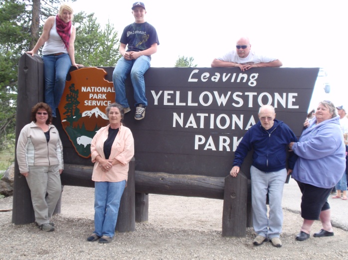 My family (with the grandparents!) at the end of my Yellowstone Summer.